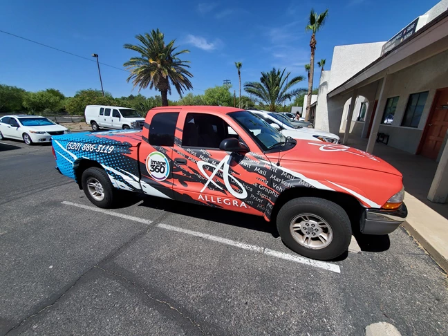 We created a new layout to use for a full vehicle wrap on one of our company vehicles.