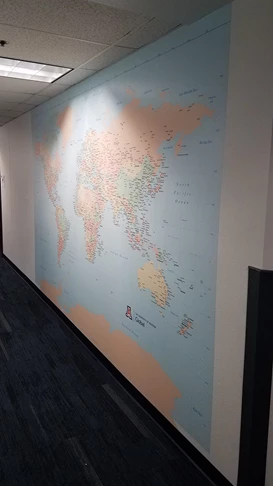 Geographic Wall Mural